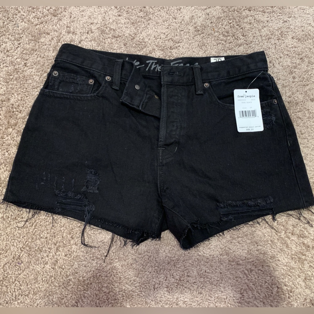 Free People Black Shorts Size 29